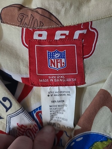 NFL Houston Texans Shirt geknöpft hawaiianisches Shirt Herren Gr. 2XL All Over Print ggf. - Bild 8 von 24