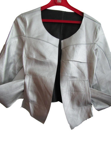 Jolie Veste Lilith T.S Noir Et Blanc, Taille 36/38 (S) - Veste Tailleur En Laine