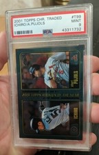 2001 Topps Chrome Ichiro Pujols PSA 9 Mint T99 ROOKIE RC Albert Traded Rookies !