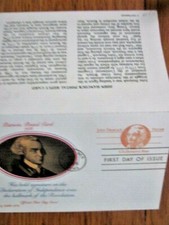 #UY29 JOHN HANCOCK AMERICAN REVOLUTION 1978 FLEETWOOD first day reply card
