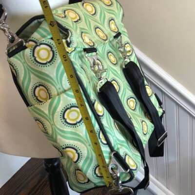 PETUNIA PICKLE BOTTOM Green Yellow Floral Backpack Adjust Crossbody Baby Bag PETUNIA PICKLE BOTTOM Green Yellow Floral Backpack Adjust  main image 3