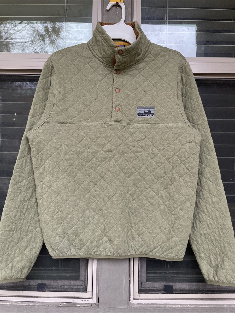 Patagonia Men's Snap-T Quilt Pullover SMALL Forest Green Patagonia Men's Snap-T Quilt Pullover SMALL Forest Green