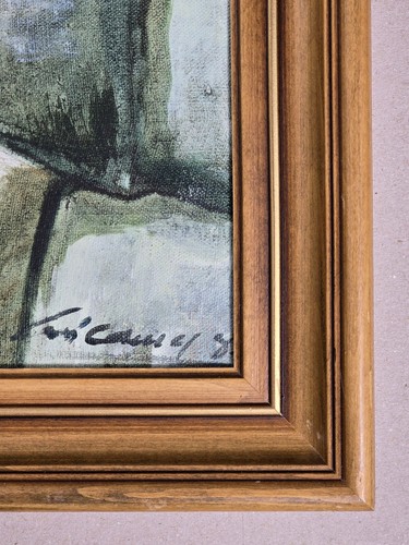 Cusco Peru, Alpacas, Original Oil on Canvas, Framed, Signed, Hatunrumiyoc Palace - Picture 8 of 19