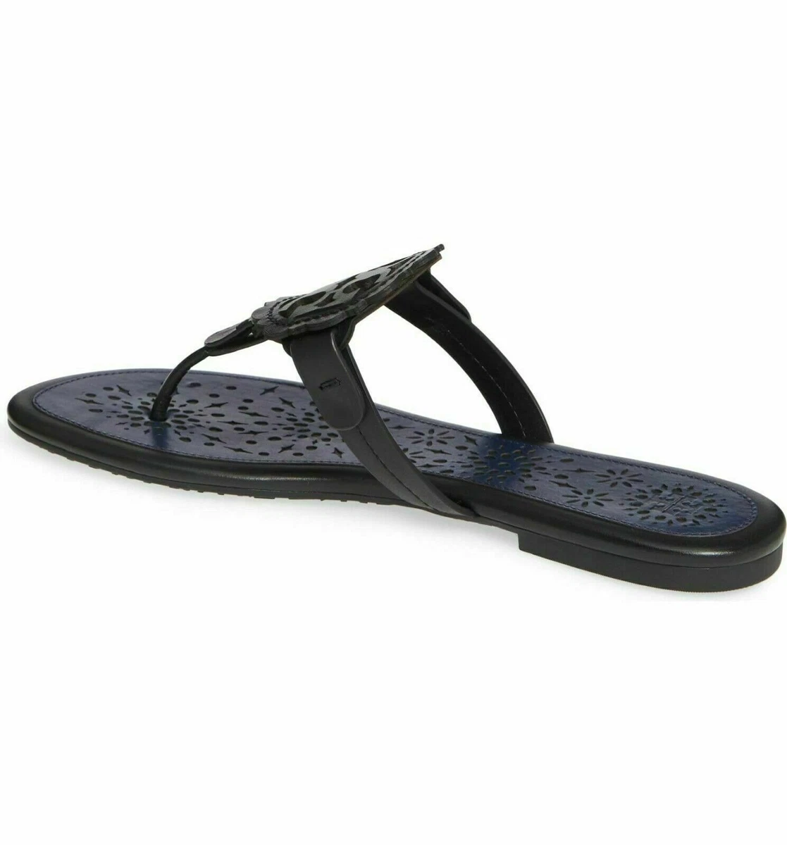 Tory burch women's miller scallop leather thong clearance sandals