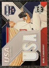 2020 Panini Elite Extra Edition USA Material Burl Carraway #USAM-BC