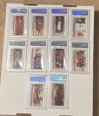 2003-04 Upper Deck Phenomenal Beginning LEBRON JAMES Complete GRADED Set 1-20