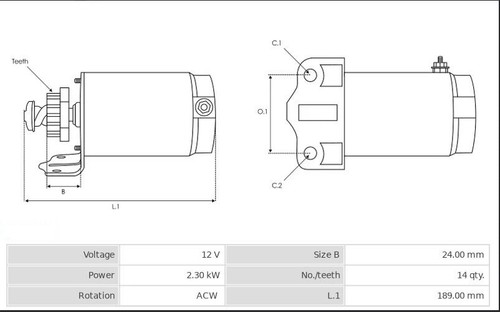 Starter for Kohler 2009811S 2009801S 2009806 2009806S 2009808S zero turn 5796 - Picture 8 of 8