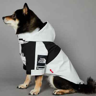 Dog Clothes Raincoat for Small Big Dogs Wind Coat Windbreaker Hoodie New US