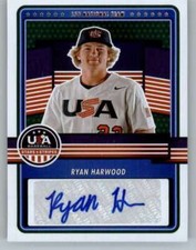 2023 Panini Stars and Stripes 15U Signature Holo Ryan Harwood RC AUTO 100/100