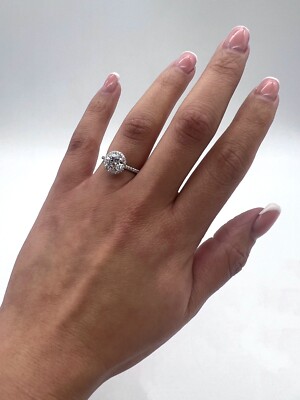 Platinum Engagement Ring Clarity Enhanced