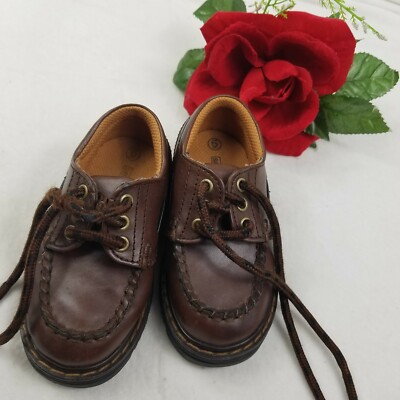 Boys Shoes Size 6 Smart fit Brown leather 