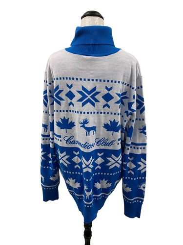 Canadian Club knit high folded turtleneck skivy sweater jumper size L/XL - Bild 4 von 8