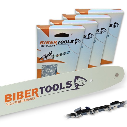 4 catene per sega + spada 35 cm 3/8" LP 1,1 mm 52 TG per STIGA ES 2040 T HM - Foto 1 di 5