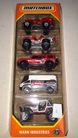 Matchbox - 5Er Pack - Warn Industries - Ovp Neu