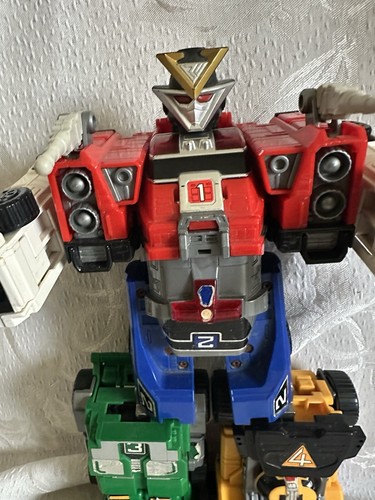 Power Rangers Turbo Carrangers Megazord Rescue Megazord Bandai DC VRV ROBO - Bild 2 von 19