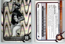 Michael Knorr 2022 Bowman Draft Chrome Black & White RayWave #BDC-120 1st Astros