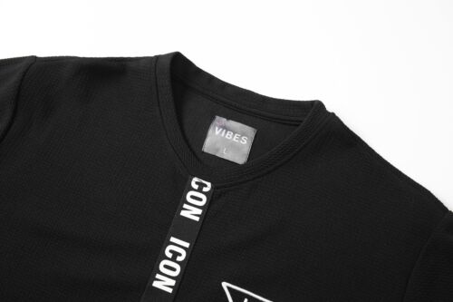 New Mens T Shirt + Shorts Set ICON2 Textured Waffle Material Tracksuit Summer - Picture 5 of 32