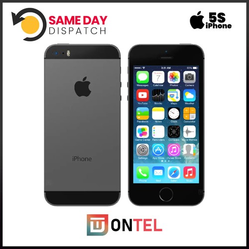 Apple iPhone 5S 16GB Unlocked Black White Smartphone - Grade B Good - Afbeelding 6 van 11