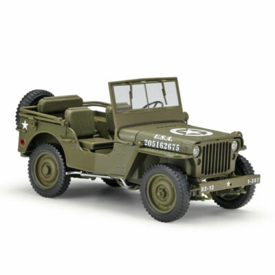Jeep Willys MB 1941 Green WELLY 18055C 1/18 US Army WWII Metal