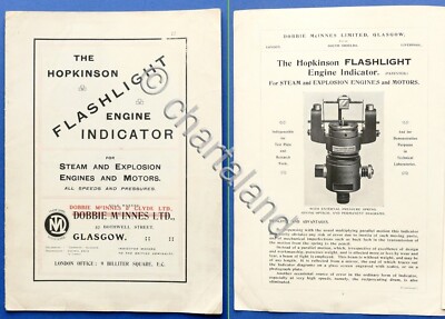 Scienza Tecnica - Prospekt The Hopkinson Taschenlampe Motoranzeige - ca. 1925
