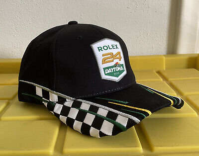 2023 Rolex 24 At Daytona Black /Checkered Flag Hat Cap From 2023 Rolex 24 At Daytona Black /Checkered Flag Hat Cap From