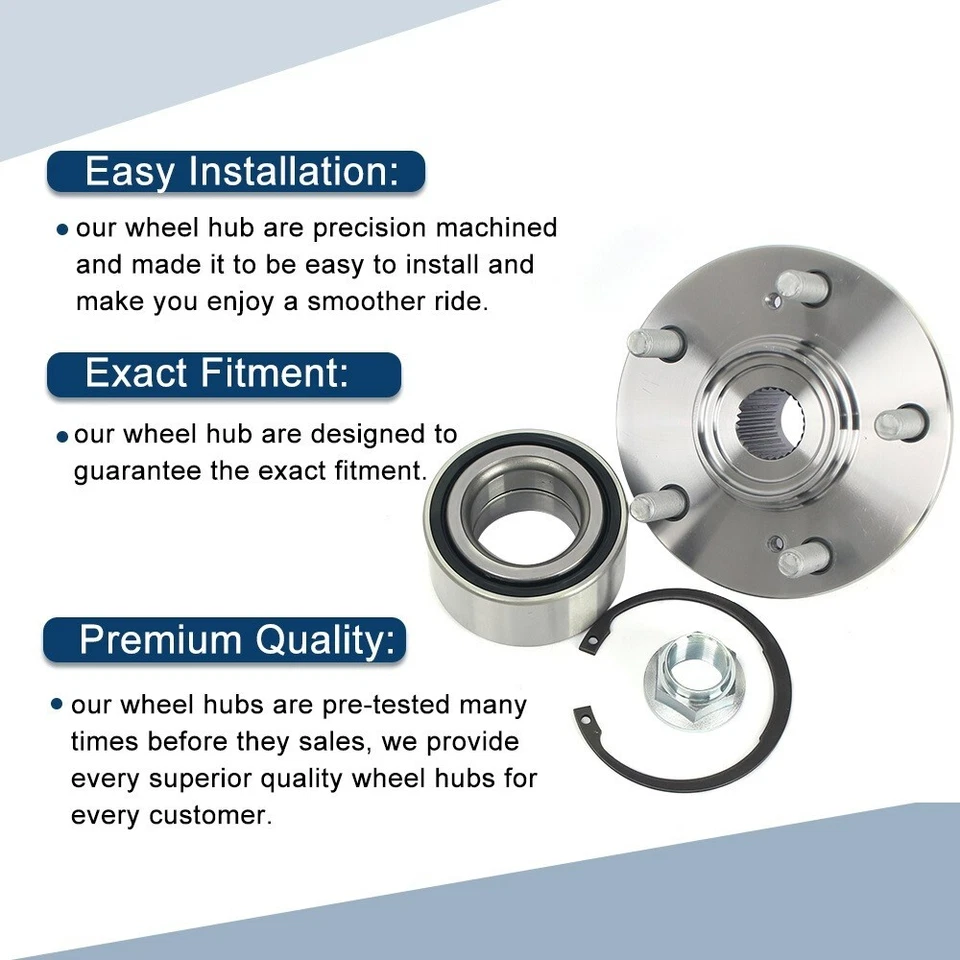 Пара подшипников ступицы переднего колеса в сборе для Honda CR-V/Prelude 1997 1998-2001 - Изображение 2 из 4