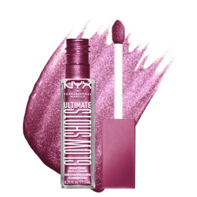 NYX Ultimate Glow Shots Liquid Shimmer Eyeshadow PLUM PLAYER No Flake or Fallout