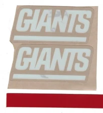 NEW YORK GIANTS THROWBACK FULL SIZE FOOTBALL HELMET DECALS W/STRIPE & BUMPER