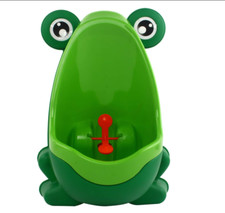 Frog Children Pee Potty Toilet Training Urinal with Aiming Target & Suction Cup