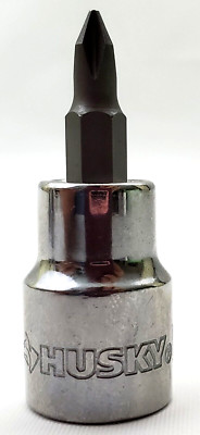 Husky #1 Phillips Bit Sockets 3/8'' Drive PH1