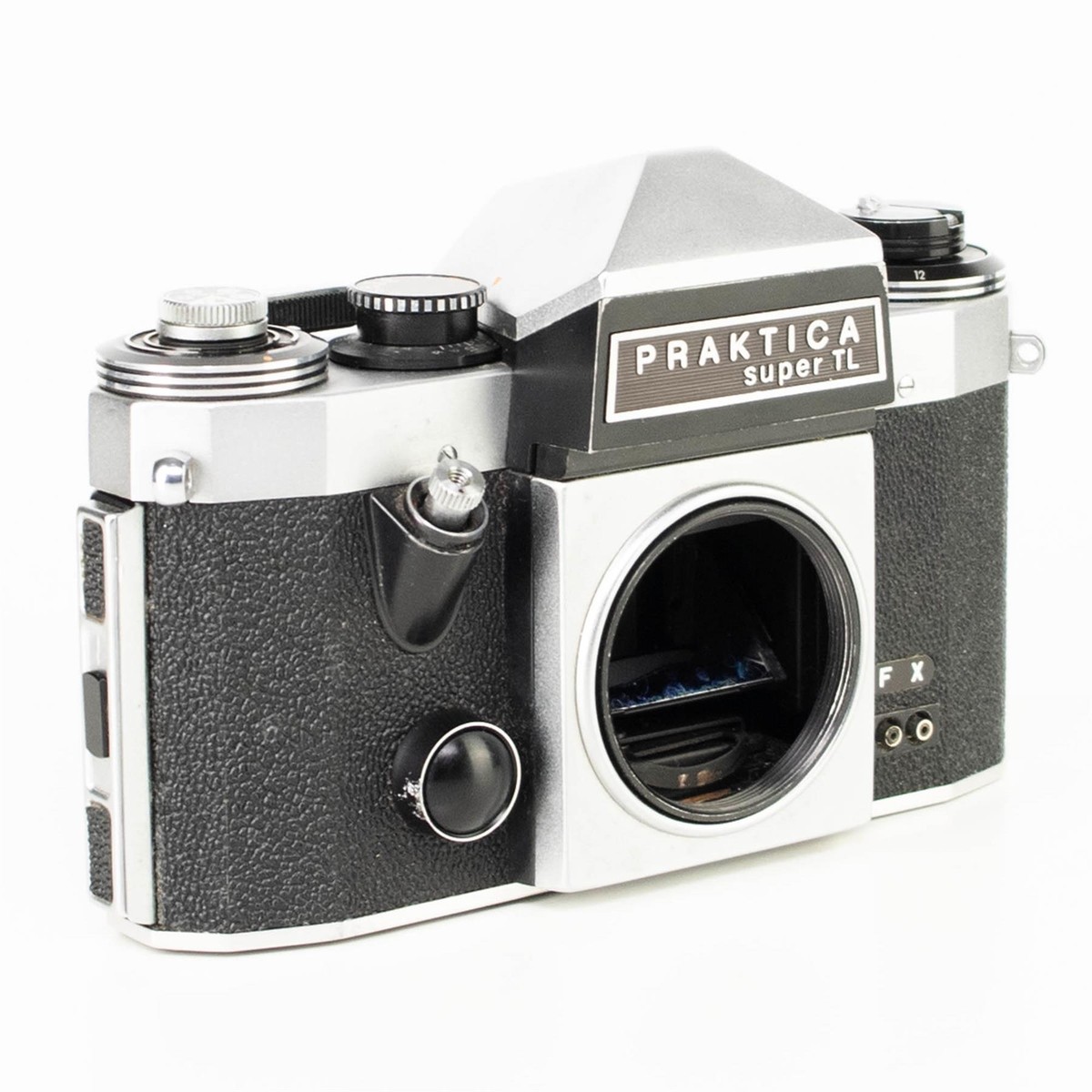 Praktica super TL Camera | 50mm f2.8 lens | M42 | White | G.D.R