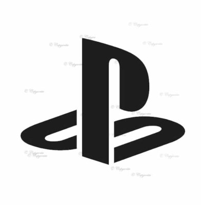 Play Station - Vinyl Aufkleber Sticker für Mac Air, Haus, Wand, Deko, Bar, Café Auto