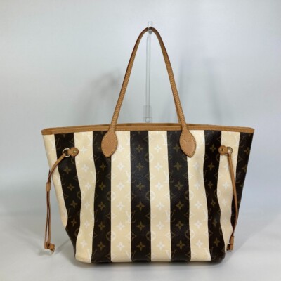 LOUIS VUITTON M40560 Monogram Rayures Neverfull MM Shoulder