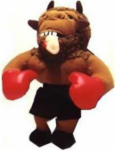 MEANIES "MIKE BISON" BOXING Spoof Bean Bag Toys TYSON w/Holyfield's EAR in Mouth - Picture 1 of 1