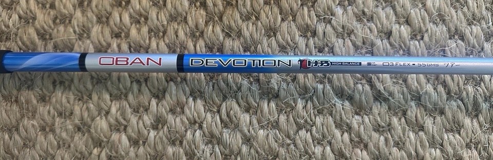 Arbre De Transmission Oban Devotion 5 – 55g Regular – Neuf Pour Driver De Golf