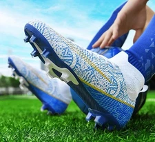 Men's Unbranded Soccer Cleats High-Top Athletic Football Shoes Size US 8 / EU 41