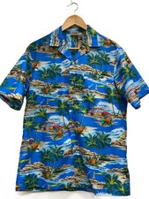 Other brands: Kalena Fashions of Hawaii Aloha shirt, size M, polyester, blue, al