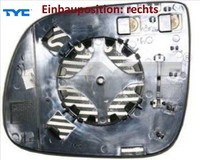 Tyc 302-0089-1 Spiegelglas FüR AußEnspiegel Rechts FüR Audi