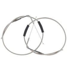 51 Braided Throttle Idle Cable Kit Stainless Steel Extended Length Throttle ...