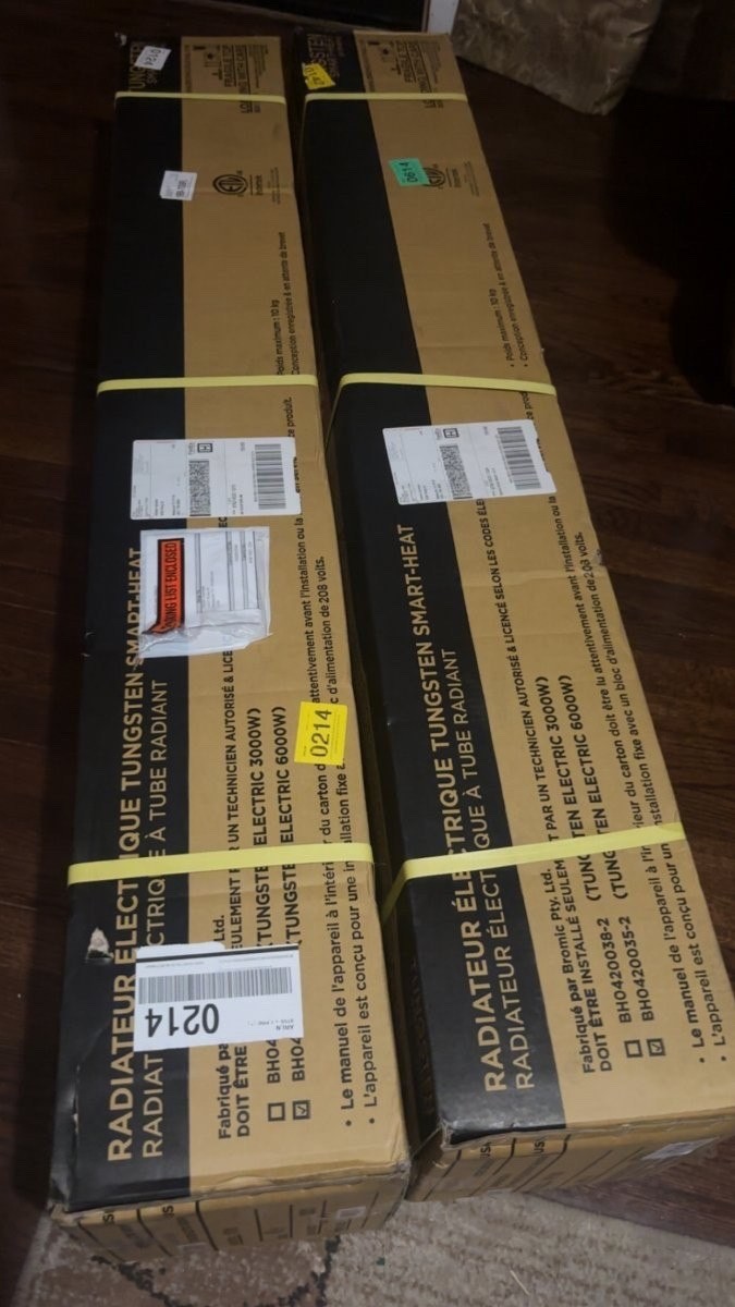 Bromic Tungsten Smart-Heat 6000W 208V Black Patio Heater BH0420035-2 NEW