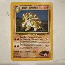 Pokemon TCG Brock's Sandslash 23/132 Gym Heroes 2000 Unlimited Rare - LP/MP on eBay