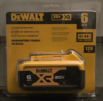 #ad DeWalt DCB206 20V Max Premium XR 6.0Ah Lithium Ion Battery SAME DAY FREE US SHIP $50.00