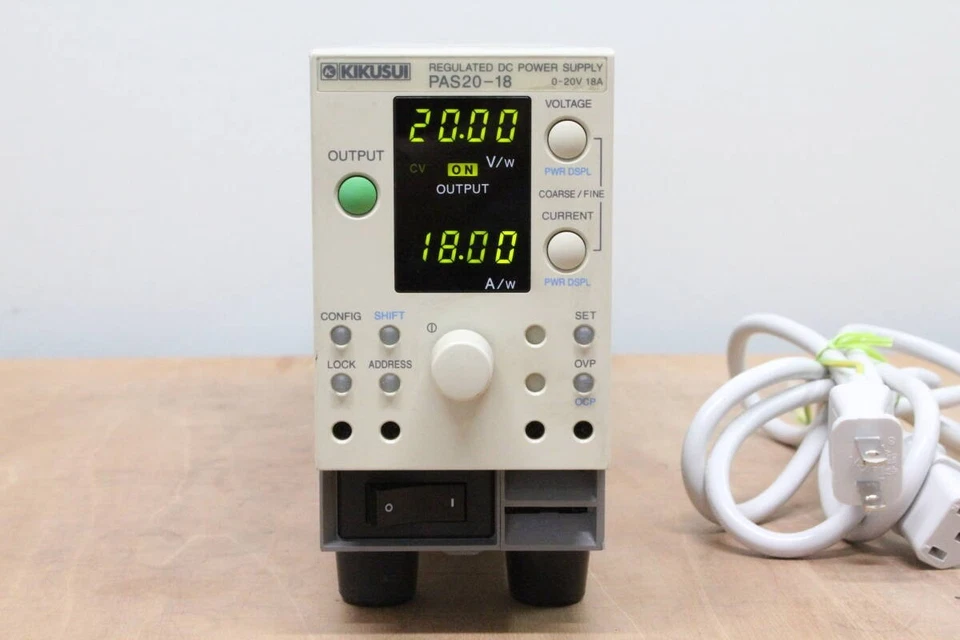 Kikusui PAS20-18 Regulated DC Power Supply 0-20V 18A Tested From Japan - Image 2 of 4