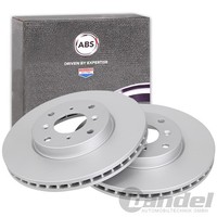 2X A.B.S. Bremsscheiben 282Mm Vorne Passend FüR Honda Accord
