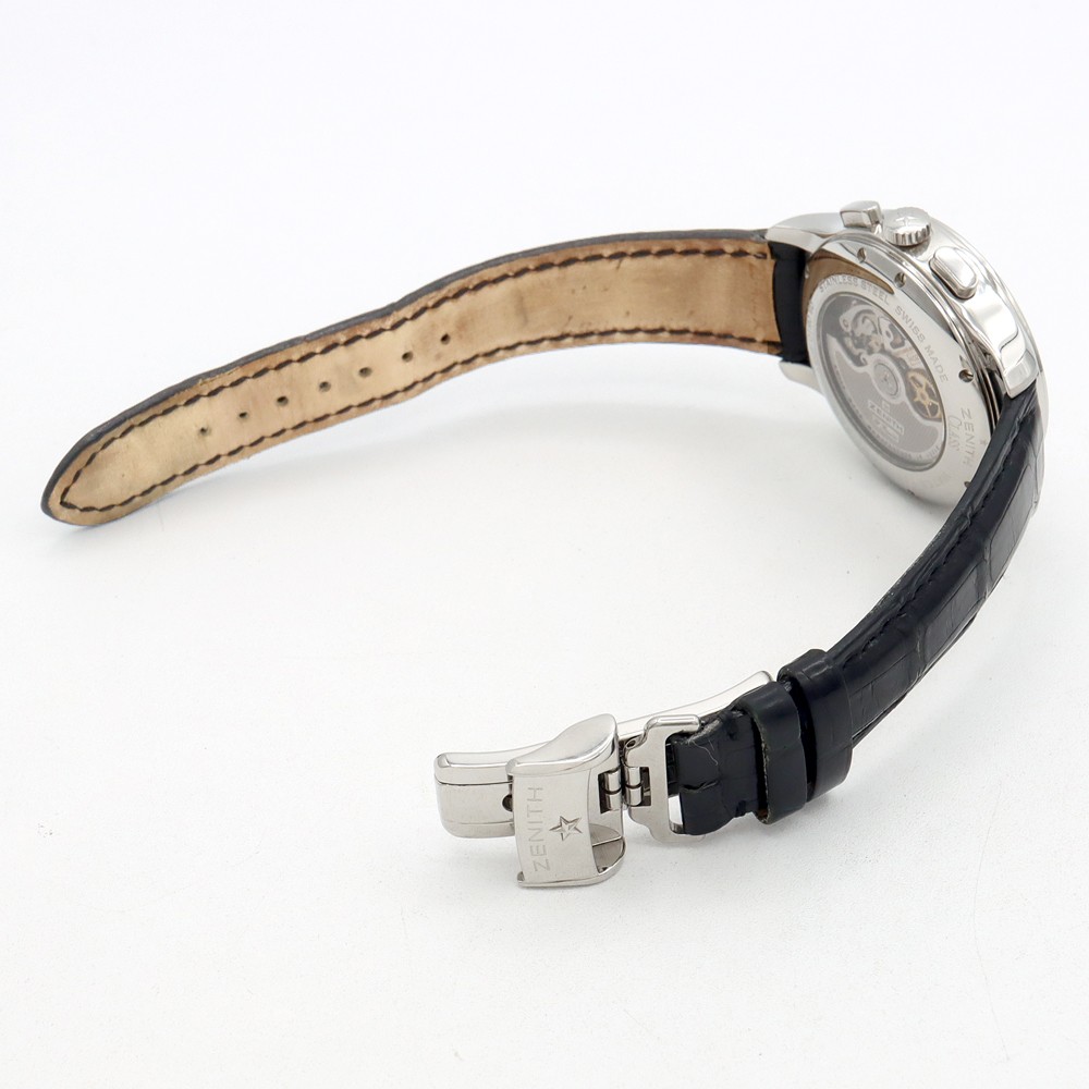 ZENITH Class Open El Primero 03.0510.4021 Chronograph Black SS Men Automatic