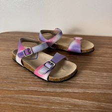 Girls Stride Rite Zuly Pink Purple No Tie Sandals Size 13