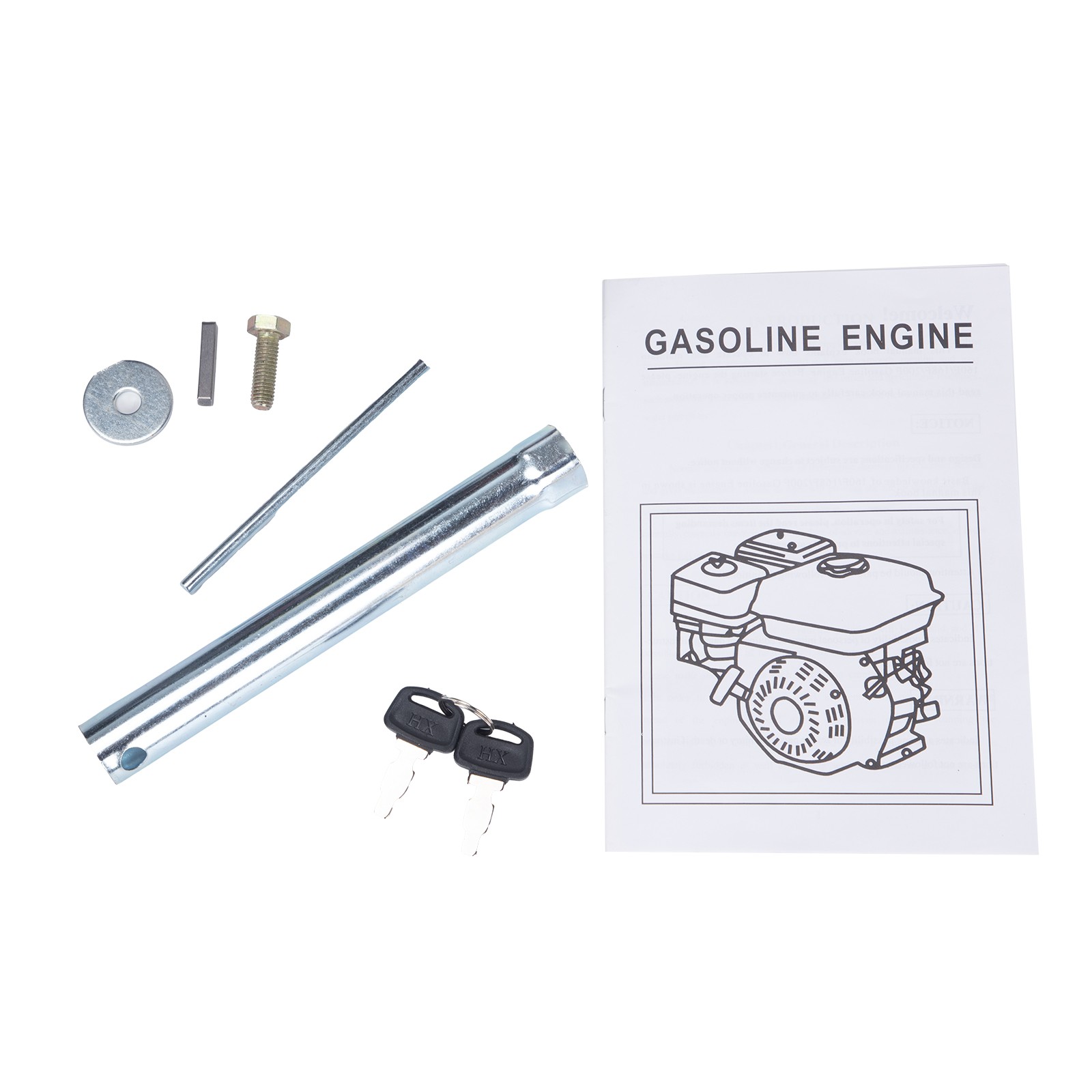 212cc 4-Stroke 7.5 HP 20mm Diameter Shaft Electric Start Horizontal Engine Gas