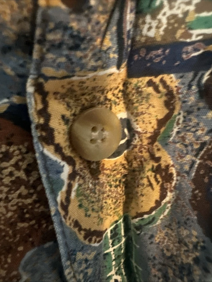 Kahala Islas Hawaianas Para Hombre Manga Corta Con Botones Hecho a Mano en Hawaii XL Foto 4 de 4