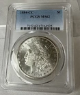 1884-CC Carson City Morgan Silver Dollar. PCGS MS62