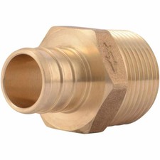 Sharkbite 3/4In X 3/4In Mnpt Brass Crimp Male Connector